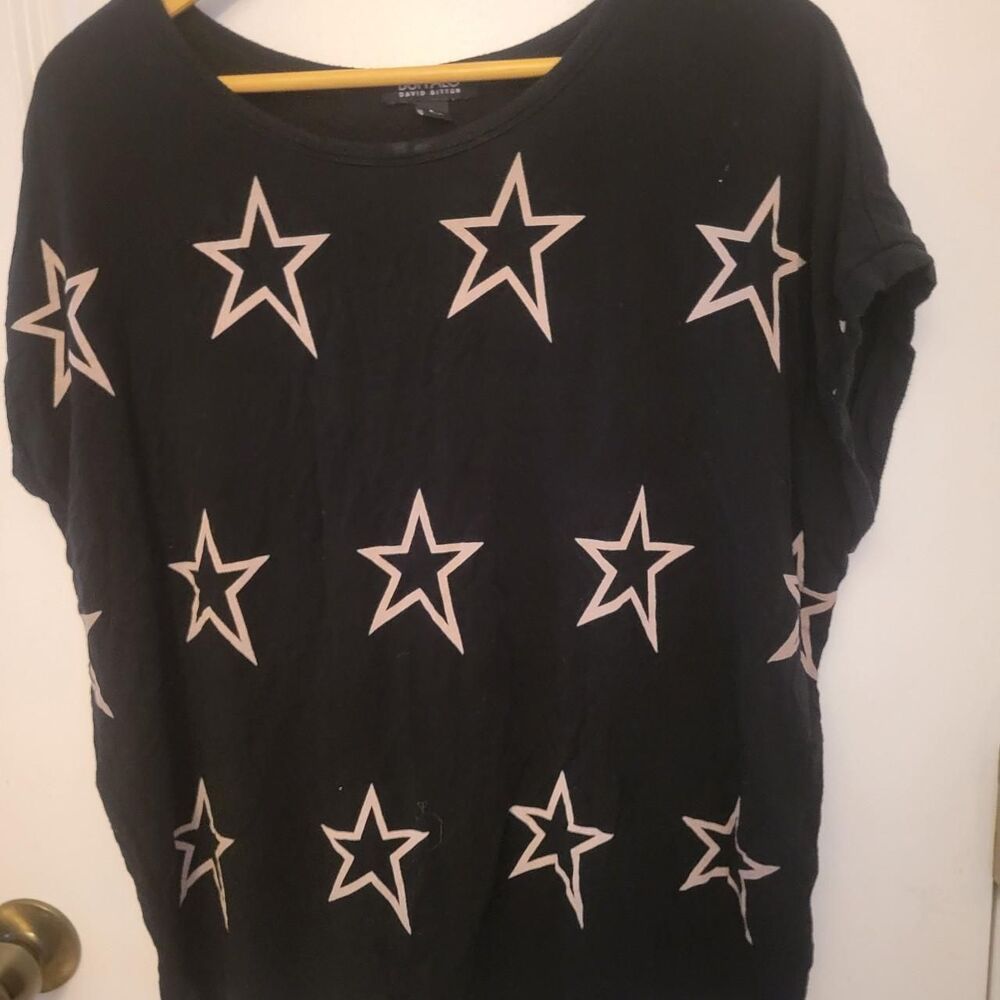 Buffalo-david-bitton Women's Black and Navy Blouse